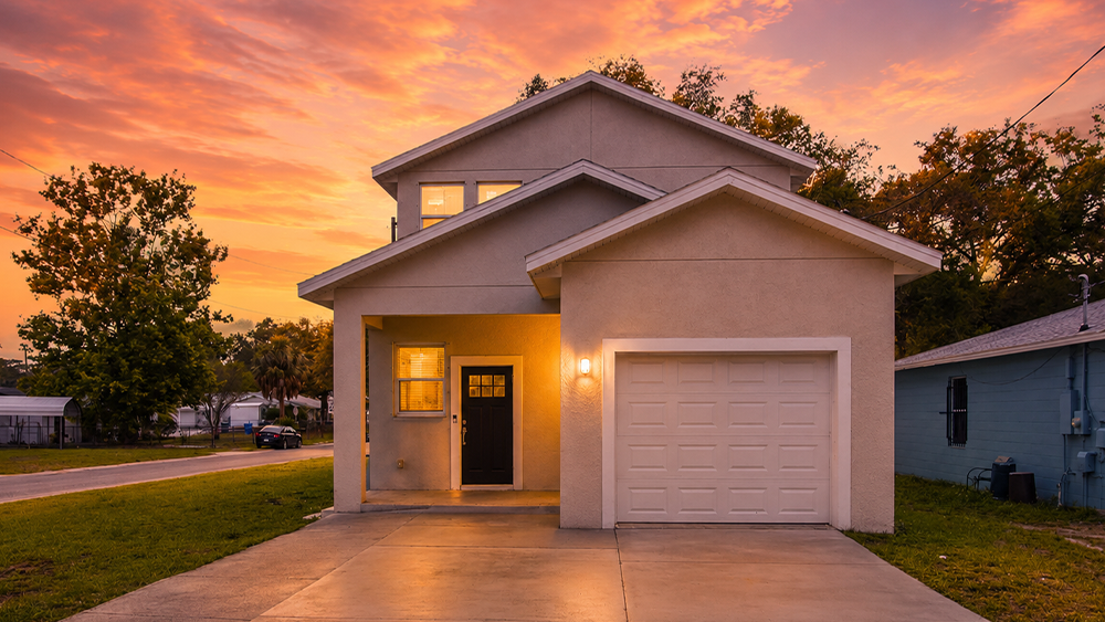 Front exterior of 3702 Wiggins Leaf Street in Tampa, Florida