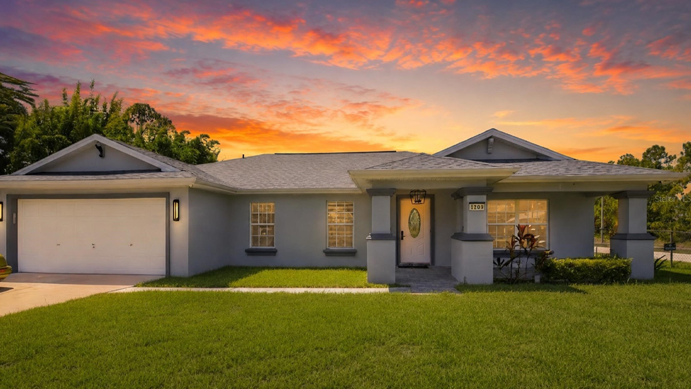 Front exterior at 1104 Morton Street E in Lehigh Acres, Florida